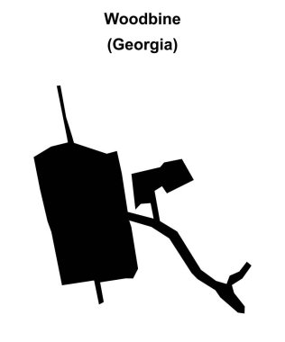 Woodbine (Gürcistan) boş ana hat haritası