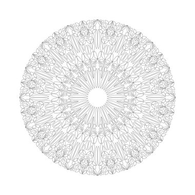 Soyut geometrik mandala desenli arkaplan tasarımı