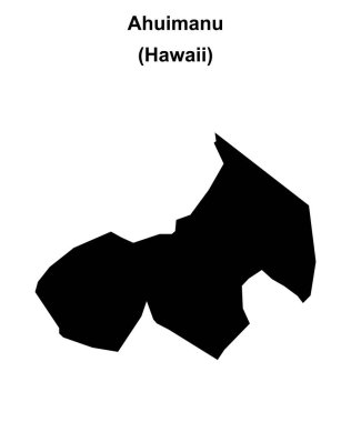 Ahuimanu (Hawaii) boş ana hat haritası