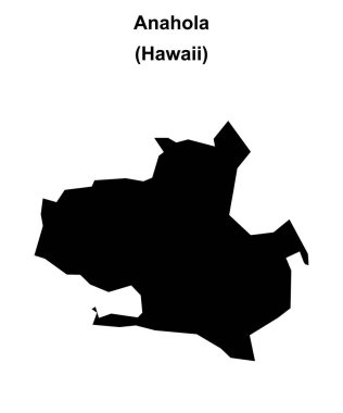 Anahola (Hawaii) boş ana hat haritası