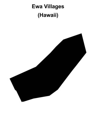 Ewa Köyleri (Hawaii) boş ana hat haritası
