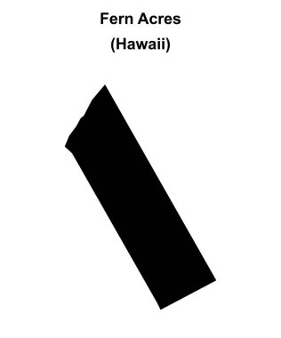 Fern Acres (Hawaii) boş ana hat haritası