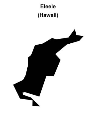 Eleele (Hawaii) boş ana hat haritası