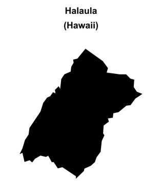 Halaula (Hawaii) boş ana hat haritası