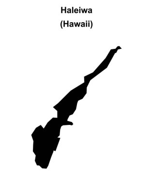 Haleiwa (Hawaii) boş ana hat haritası