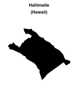 Haliimaile (Hawaii) boş ana hat haritası