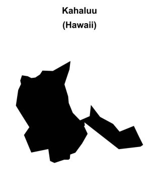 Kahaluu (Hawaii) boş ana hat haritası