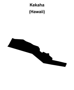 Kekaha (Hawaii) boş ana hat haritası