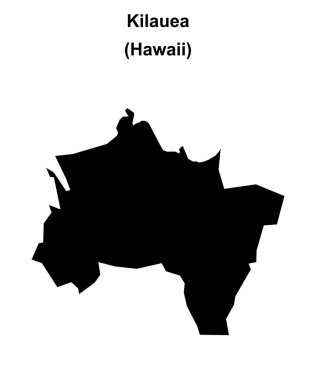 Kilauea (Hawaii) boş ana hat haritası