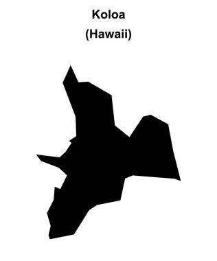 Koloa (Hawaii) boş ana hat haritası