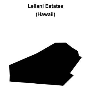 Leilani Evleri (Hawaii) boş ana hat haritası