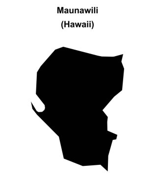 Maunawili (Hawaii) boş ana hat haritası