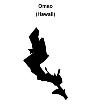 Omao (Hawaii) boş ana hat haritası