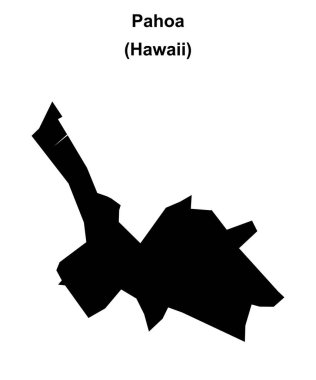 Pahoa (Hawaii) boş ana hat haritası