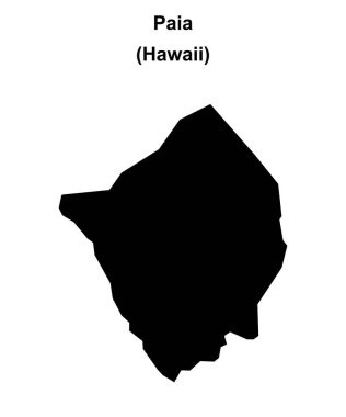 Paia (Hawaii) boş ana hat haritası