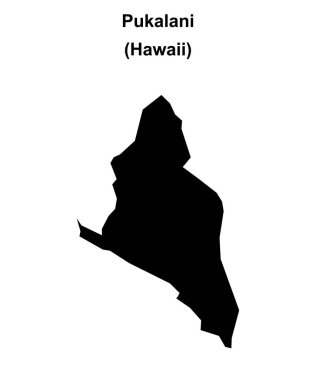 Pukalani (Hawaii) boş ana hat haritası