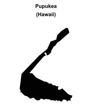 Pupukea (Hawaii) boş ana hat haritası