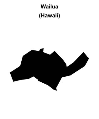 Wailua (Hawaii) boş ana hat haritası