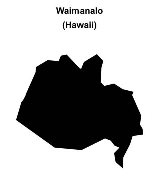 Waimanalo (Hawaii) boş ana hat haritası