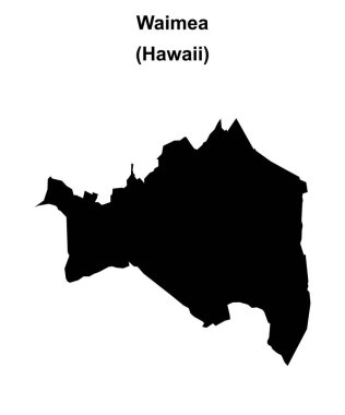 Waimea (Hawaii) boş ana hat haritası
