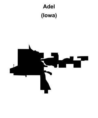 Adel (Iowa) boş ana hat haritası
