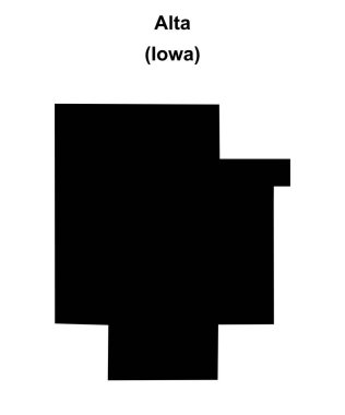 Alta (Iowa) boş ana hat haritası