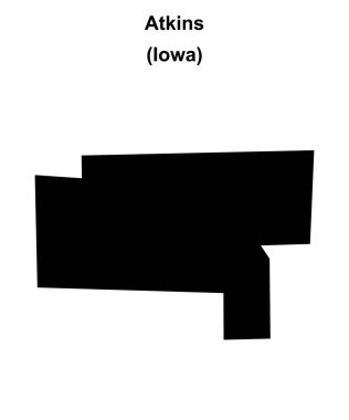 Atkins (Iowa) boş ana hat haritası