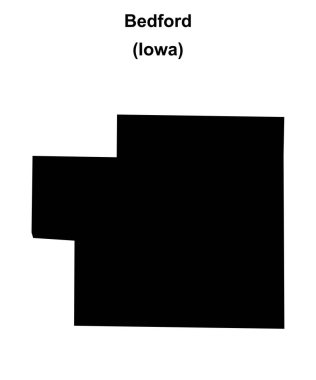 Bedford (Iowa) boş ana hat haritası