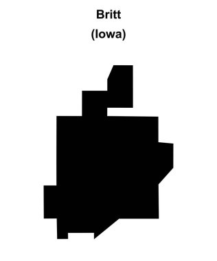 Britt (Iowa) boş dış hat haritası