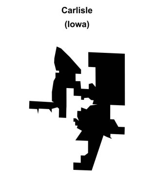 Carlisle (Iowa) boş ana hat haritası