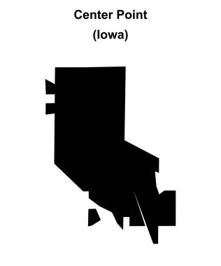 Merkez Noktası (Iowa) boş ana hat haritası