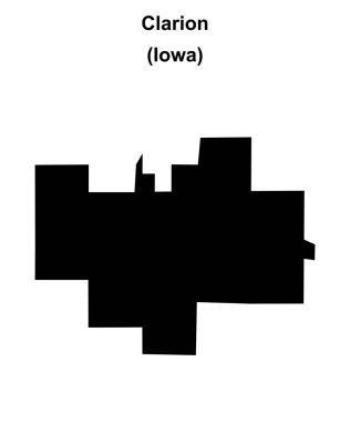 Clarion (Iowa) boş ana hat haritası