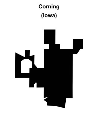 Corning (Iowa) boş ana hat haritası