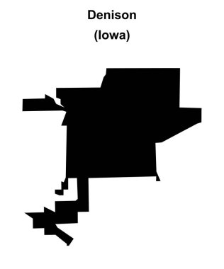 Denison (Iowa) boş ana hat haritası