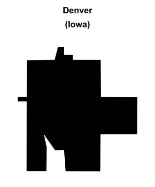 Denver (Iowa) boş ana hat haritası