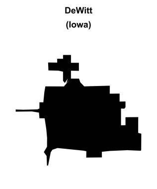 DeWitt (Iowa) boş ana hat haritası