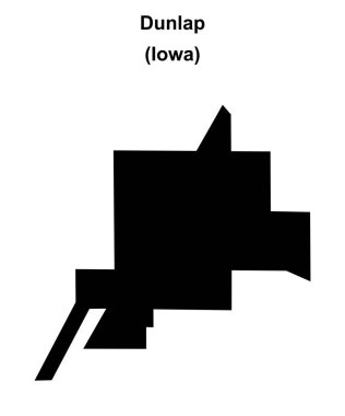 Dunlap (Iowa) boş ana hat haritası