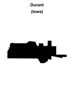 Durant (Iowa) boş ana hat haritası