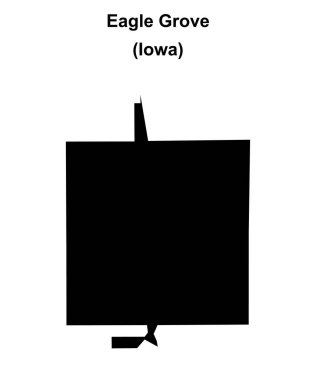 Kartal Korusu (Iowa) boş ana hat haritası