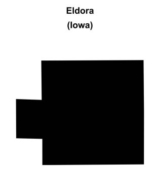 Eldora (Iowa) boş ana hat haritası