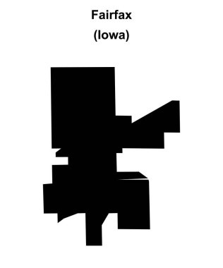 Fairfax (Iowa) boş ana hat haritası
