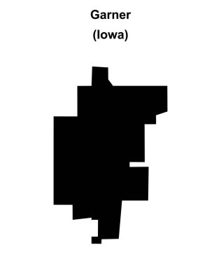Garner (Iowa) boş ana hat haritası