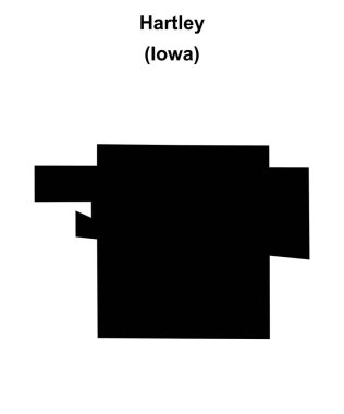 Hartley (Iowa) boş ana hat haritası