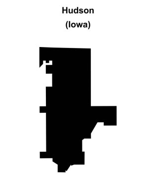 Hudson (Iowa) boş ana hat haritası