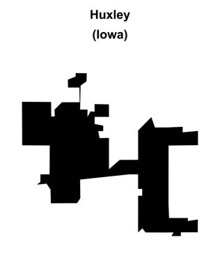Huxley (Iowa) boş ana hat haritası