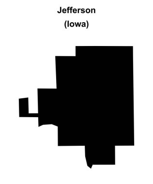 Jefferson (Iowa) boş ana hat haritası