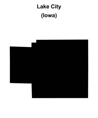 Lake City (Iowa) boş ana hat haritası