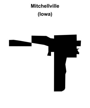 Mitchellville (Iowa) boş ana hat haritası