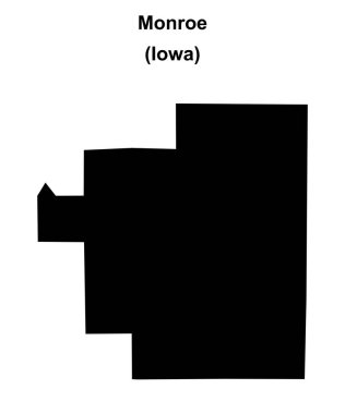 Monroe (Iowa) boş ana hat haritası
