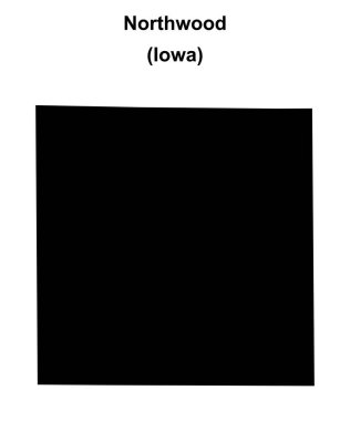 Northwood (Iowa) boş ana hat haritası
